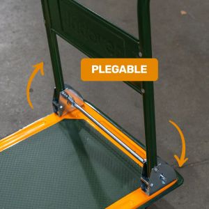 CARRETILLA DE PLATAFORMA PLEGABLE - CAPACIDAD: 300KGS JADEVER - Vista 5