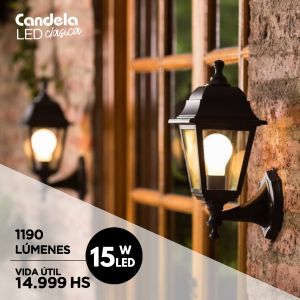 LAMPARA BULBO LED A60 15 WATT CANDELA - Vista 8