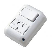 SET ARMADO  1 INTERRUPTOR Y 1 TOMACORRIENTE 10A DE SUPERFICIE (1 PUNTO Y TOMA)  LINEA URBANA EXULTT