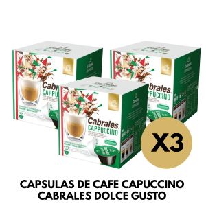 CAPSULAS DE CAFE CAPUCCINO CABRALES DOLCE GUSTO X 3 CAJAS - Vista 2