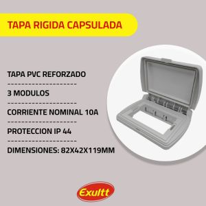 TAPA RIGIDA 3 MODULOS LINEA URBANA EXULTT - Vista 4