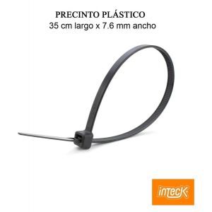 PRECINTO DE NYLON 7.6MM X350MM - NEGRO X 50 UNIDADES INTECK - Vista 3
