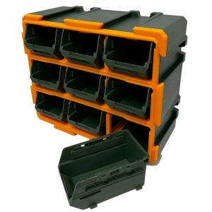 CAJA ORGANIZADORA 9 GAVETAS TORNILLOS LLAVES JADEVER - Vista 2