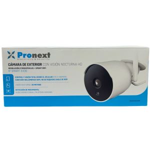 CAMARA DE SEGURIDAD IP SMART CON VISIÓN NOCTURNA HD RESOLUCION 2MP EXTERIOR PRONEXT - Vista 2
