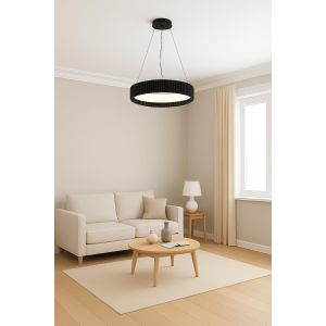 LAMPARA COLGANTE LED ACERO NEGRO 28W CAMBOYA DISEÑO MODERNO LEUK - Vista 3