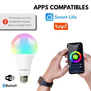 LAMPARA BULBO SMART LED 9W WIFI RGB CANDELA X5 UNIDADES - Vista 3