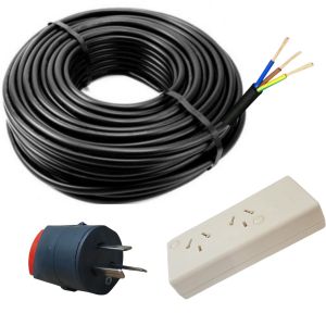 ALARGUE PROLONGADOR NEGRO 3X1.5 MM 15 MTS FICHAS RICHI DOBLE - Vista 3