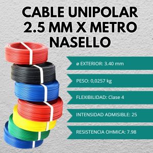 CABLE UNIPOLAR 2.5 MM X METRO CONDUELEC - Vista 7