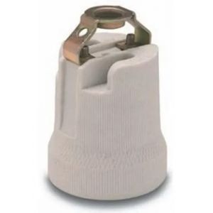 PORTALAMPARAS E27 CERAMICO CON PUENTE STAR BOX - Vista 1