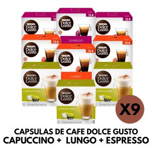 CAPSULAS DE CAFE DOLCE GUSTO CAPUCCINO +  LUNGO + ESPRESSO - Vista 2