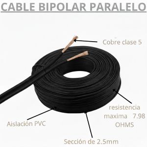 CABLE BIPOLAR 2.5 MM X 100 METROS EPUYEN - Vista 10