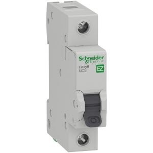 INTERRUPTOR TERMOMAGNETICO 1X16 SCHNEIDER - 4.5KA CURVA C E9