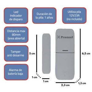 KIT 2 ALARMA DOMICILIARIA INALAMBRICA WIFI + FREE APP CELULAR + GOOGLE HOME - Vista 7