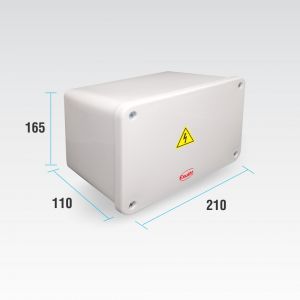 CAJA DE PASO ESTANCA IP65 EXTERIOR 210 X 165 X 110 MM - Vista 2