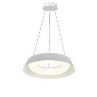 LAMPARA COLGANTE LED ACERO BLANCO 22W PIETRO DISEÑO MODERNO LEUK