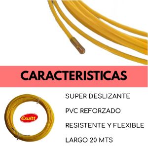 CINTA PASACABLE PLASTICA DE 20 MTS EXULTT (OUTLET) - Vista 2