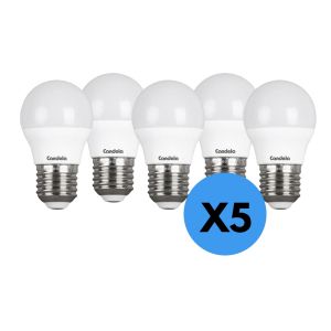 LAMPARA GOTA LED 5 WATT CANDELA LUZ FRIA X 5 UNIDADES - Vista 2