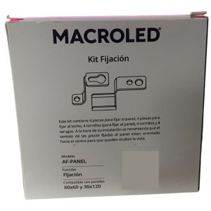 ACCESORIO KIT DE FIIJACION P/ PANEL DE 60X60 O 120X30 MACROLED - Vista 2
