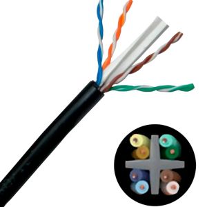 CABLE UTP CAT 5E GIGANET EXTERIOR X 305 MTS - Vista 2