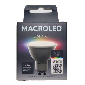 DICROICA LED SMART RGB 5W GU10 220V  WIFI + BLUETOOTH MACROLED - Vista 4