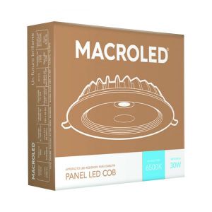 PANEL DE LED CIRCULAR P/EMBUTIR 30W MACROLED - Vista 4