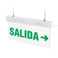 CARTEL DE SALIDA A LA DERECHA LUMINOSO MACROLED