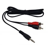 CABLE DE AUDIO PLUG 3.5 MM A 2 RCA MACHO 1.5 MTS ZURICH