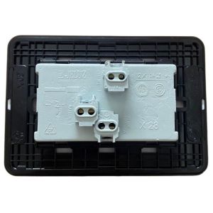 BASTIDOR JELUZ VERONA MITO COMPLETO TOMA DOBLE PUENTEADO NG/NG - Vista 2