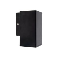 APLIQUES PARED DICRO CUADRADO UNIDIRECCIONAL CANDELA COLOR NEGRO IP65