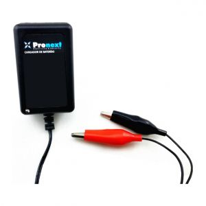 CARGADOR DE BATERIA DE GEL 12V 1.4 AMP C/ CORTE AUTOMATICO PRONEXT