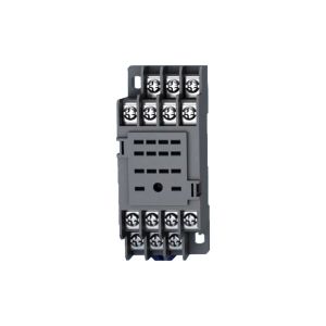 ZOCALO BASE PARA RELE AUXILIAR 7A 4 INVERSORES IP00 RIEL DIN
