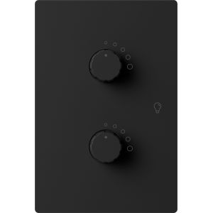 DIMMER LED DOBLE MILAN NEGRO MACROLED