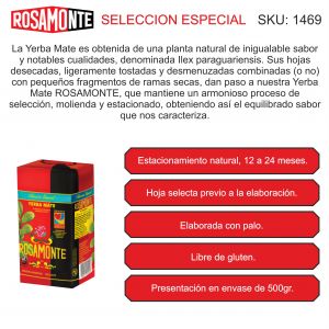 YERBA ROSAMONTE ESPECIAL 500 GR X 10 UNIDADES - Vista 3