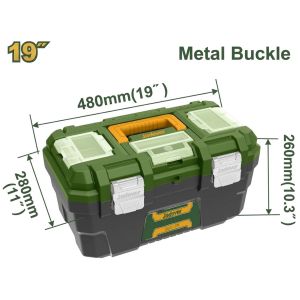 CAJA DE HERRAMIENTAS DE PLÁSTICO 19'' CARGA MAX. 18KG JADEVER - Vista 2