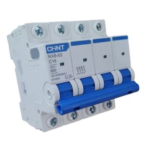 LLAVE TERMICA TETRAPOLAR 4X16A 6KA CURVA C CHINT - Vista 1