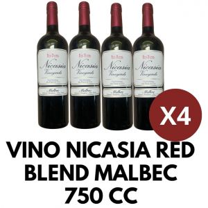 VINO NICASIA RED BLEND MALBEC 750 CC X 4 - Vista 1