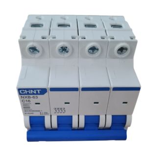 LLAVE TERMICA TETRAPOLAR 4X16A 6KA CURVA C CHINT - Vista 3