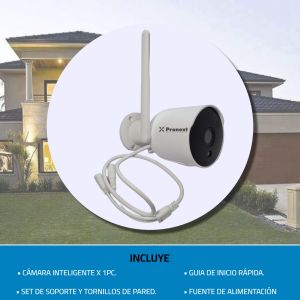 CAMARA DE SEGURIDAD IP SMART CON VISIÓN NOCTURNA HD RESOLUCION 2MP EXTERIOR PRONEXT - Vista 6