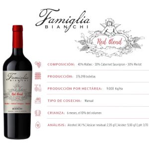 VINO BIANCHI FAMIGLIA RED BLEND 750 ML - Vista 2