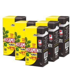 YERBA ROSAMONTE SUAVE PLUS 1000 GR X 5 UNIDADES