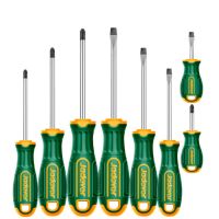 KIT DE DESTORNILLADORES IMANTADOS PLANOS Y PHILLIPS - 8 PIEZAS - ACERO CR-V  JADEVER