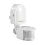 SENSOR DE MOVIMIENTO 180° PARED 1200W IP44 12 MTS DE ALCANCE MACROLED BLANCO