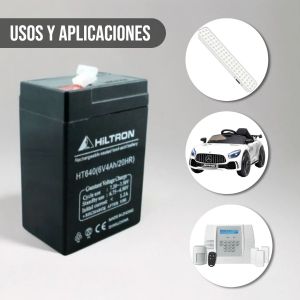 BATERIA DE GEL DE 6V 4A HILTRON - Vista 5