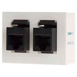 TOMA DE COMPUTADORA DOBLE RJ45 - CAT 5 CAMBRE