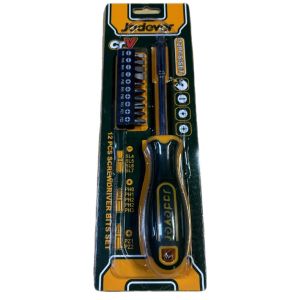 KIT DE PUNTAS DE DESTORNILLADOR DE 12 PIEZAS - ACERO CR-V - JADEVER - Vista 3
