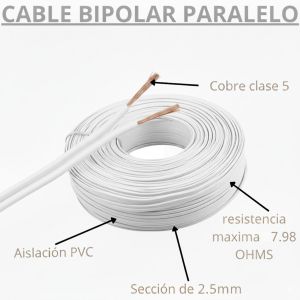 CABLE BIPOLAR 2.5 MM X 100 METROS EPUYEN - Vista 5